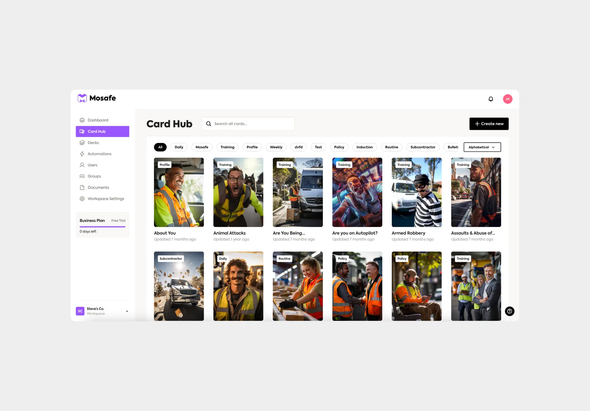 Template and validation drafts
